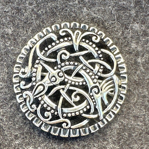Wikingerschmuck Pitney-Brosche, Replik Angelsachsen, Mittelalter – Bild 2