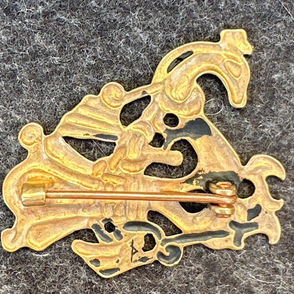 Wikingerschmuck Pfauen-Fibel 11.Jhd Mittelalterschmuck – Bild 2