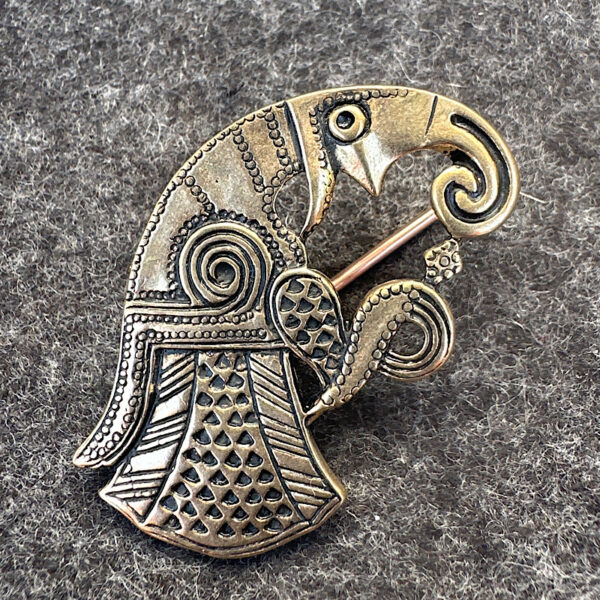 Wikingerschmuck Rabenfibel, Reenactment, Mittelalter – Bild 6