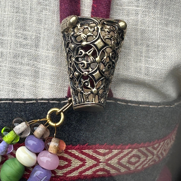 Wikingerschmuck Tierkopffibel Gotland 8.-11.Jh, Reenactment – Bild 4