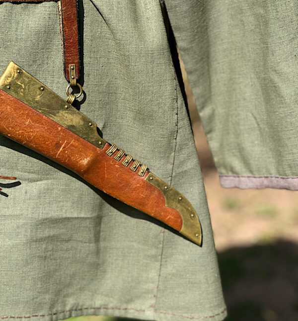 Leinen-Tunika,Rubakha, Wikinger, Mittelalter, Reenactment, Larp – Bild 6